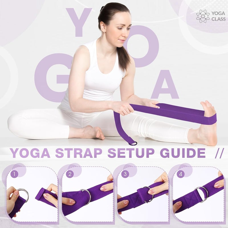 Arrowbash Set of 6 Style Pilates Home Equipment Set Pilates Essential Kit Workout Accessories 14 Magic Circle Mini Exercise Ball Yoga Strap Silicone Tension Strip Tension Band Sliding Plate - Image 4